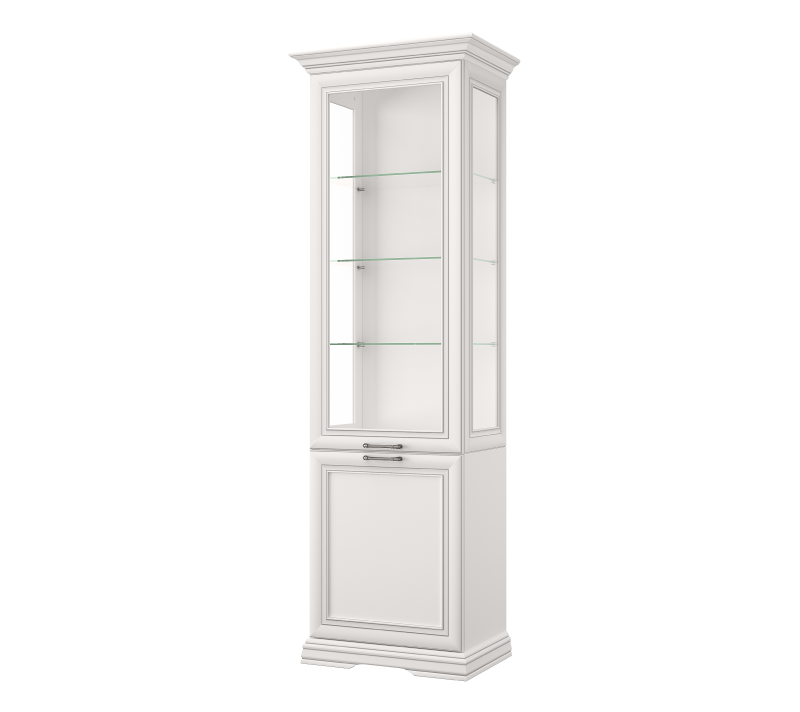  Витрина Севилла белый 1V1D